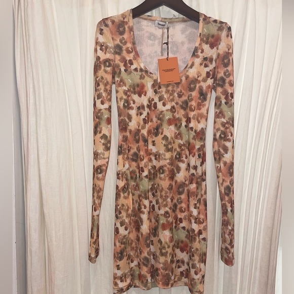 NEW Nanushka Cathleen Watercolor Mini Dress Size S 🌼 - Picture 9 of 11